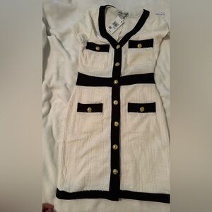 Almost Famous Black and Cream Kids Dress